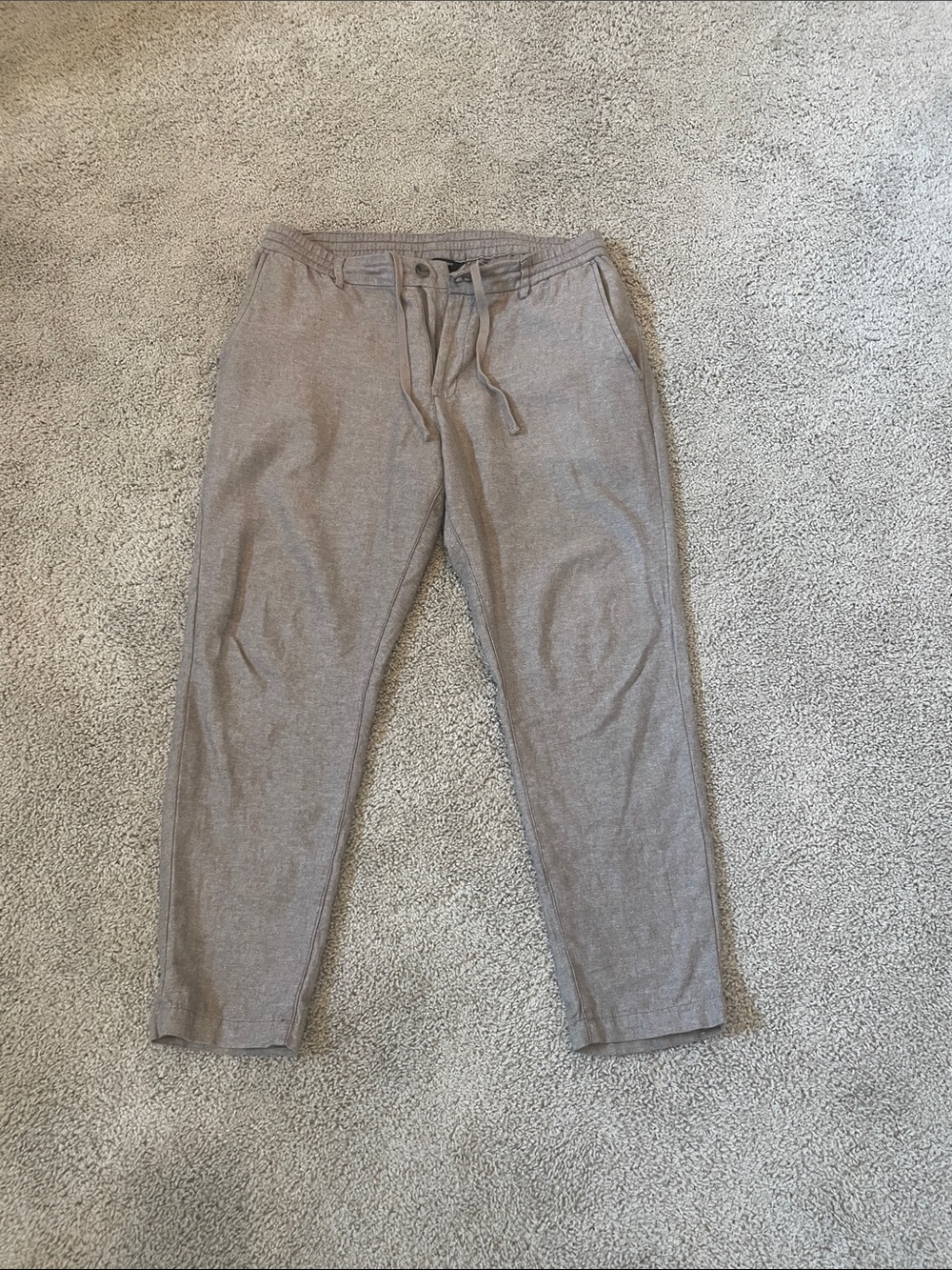 Banana Republic Men's Drawstring Joggers in Light Brown